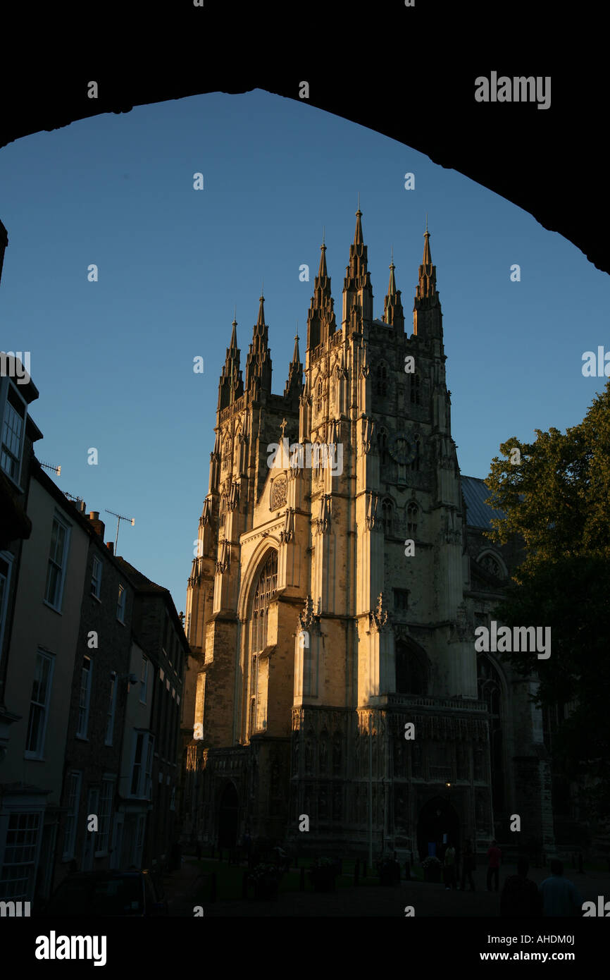 La cattedrale di Canterbury abbey Inghilterra gran bretagna tourist Foto Stock