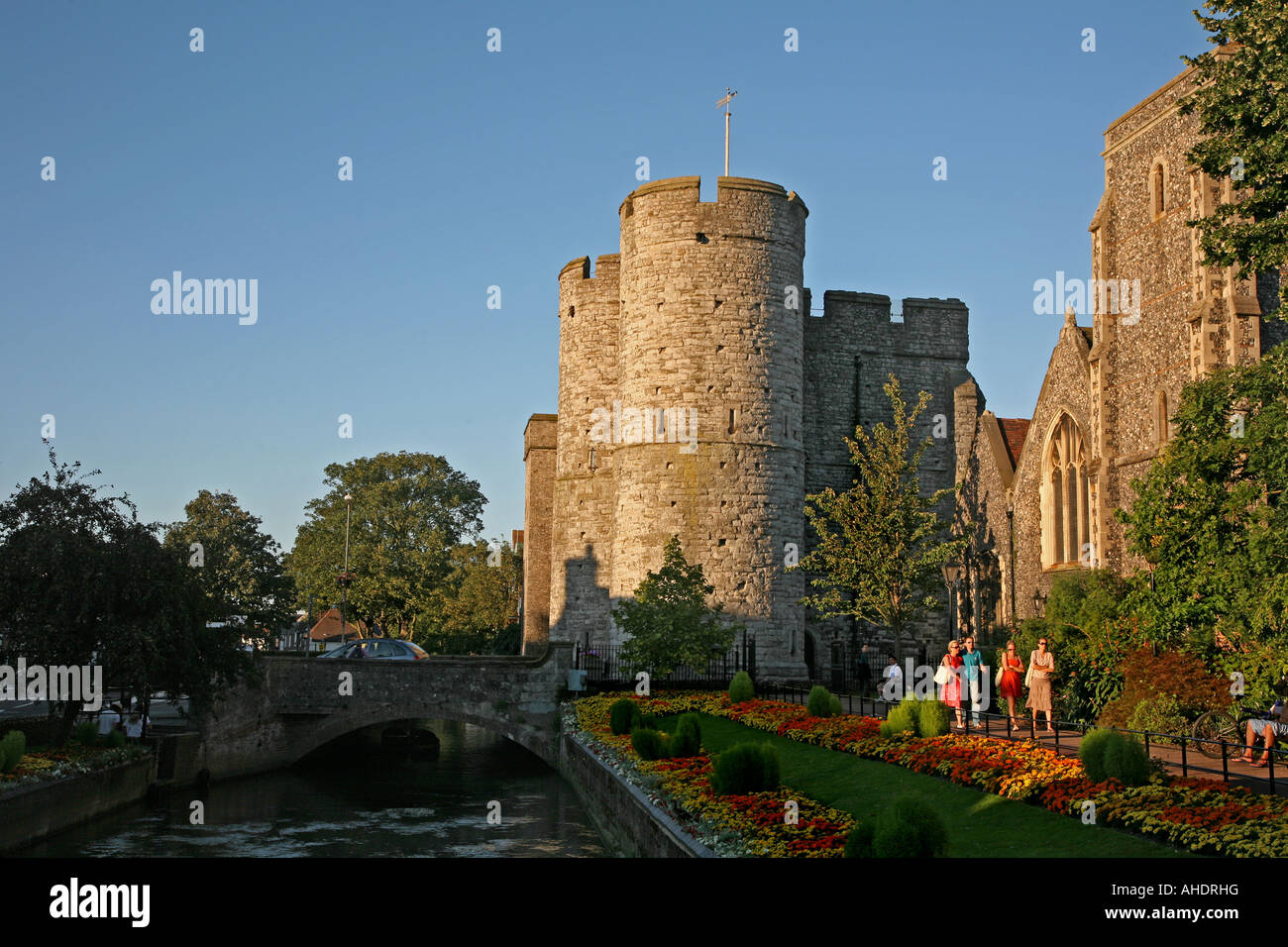 Westgate Giardini Giardino Canterbury Kent England tourist Foto Stock