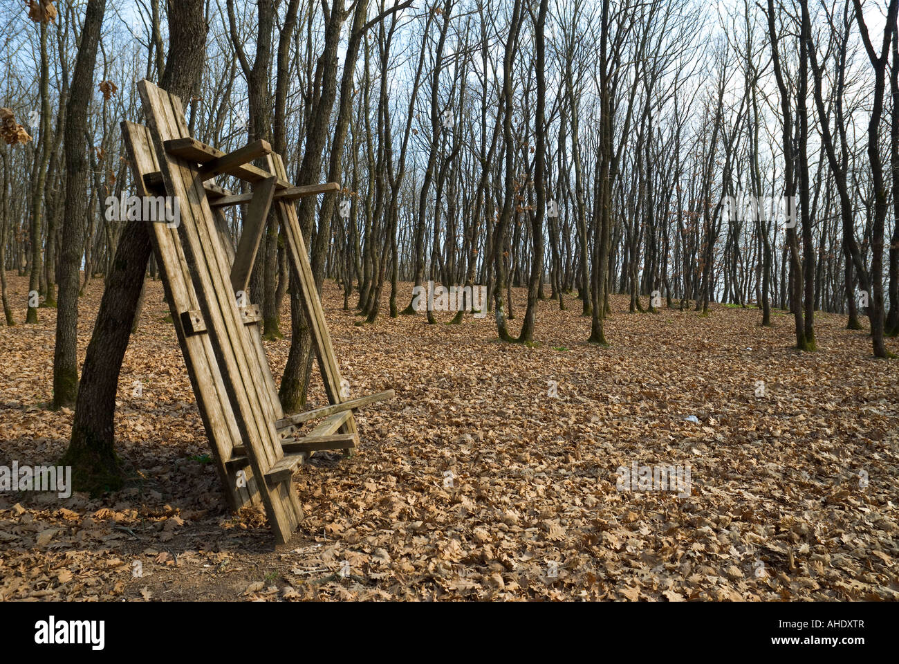 Duzmese Area Picnic in inverno Istanbul Turchia Foto Stock