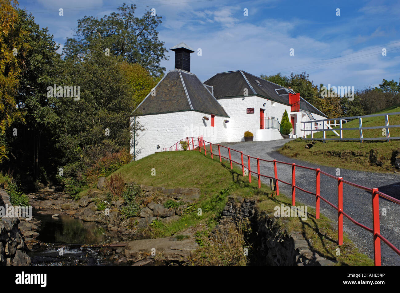 Il whiskey Edradour Distillery Pitlochry Perthshire Foto Stock