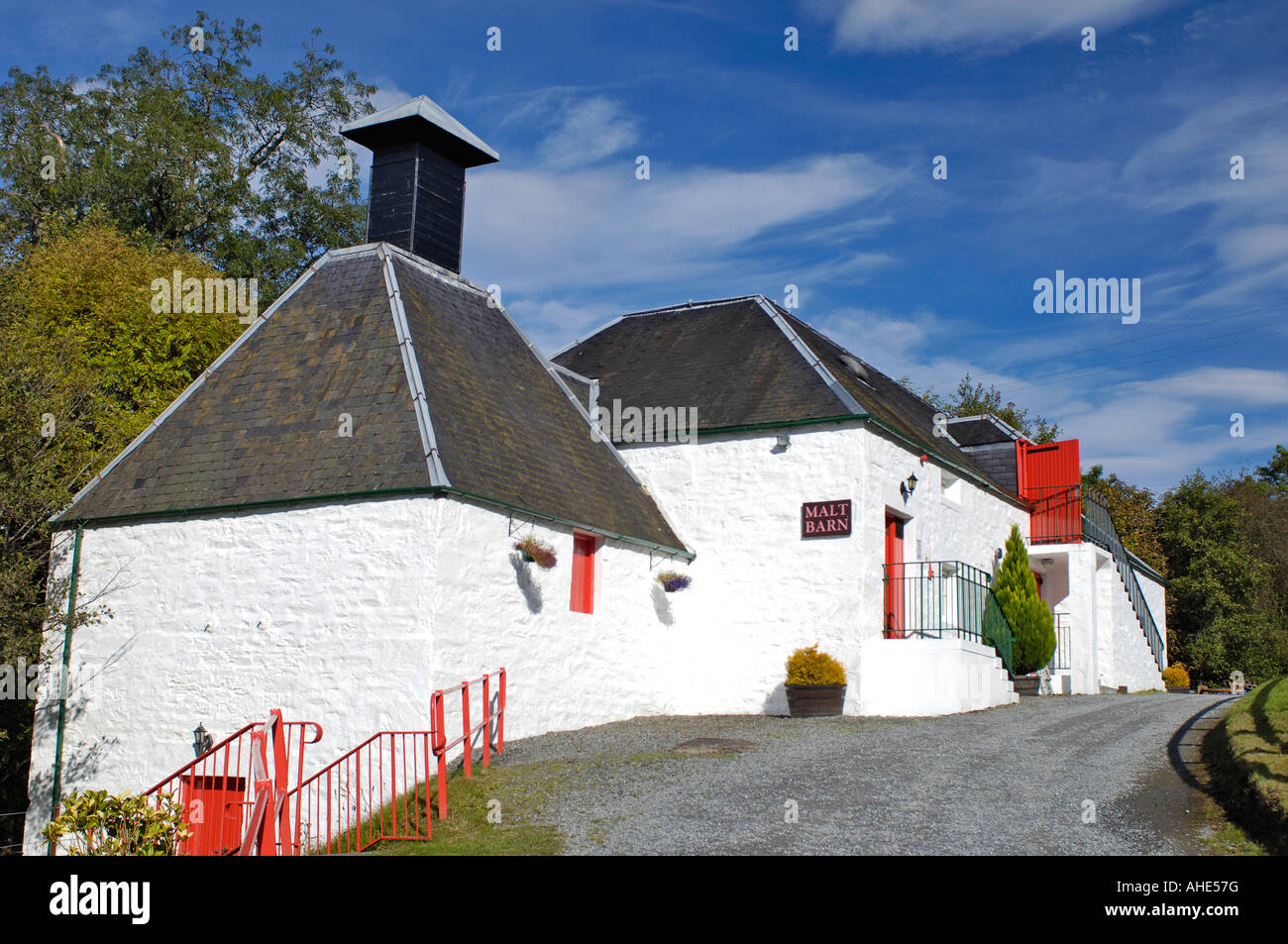 Il whiskey Edradour Distillery Pitlochry Perthshire Foto Stock