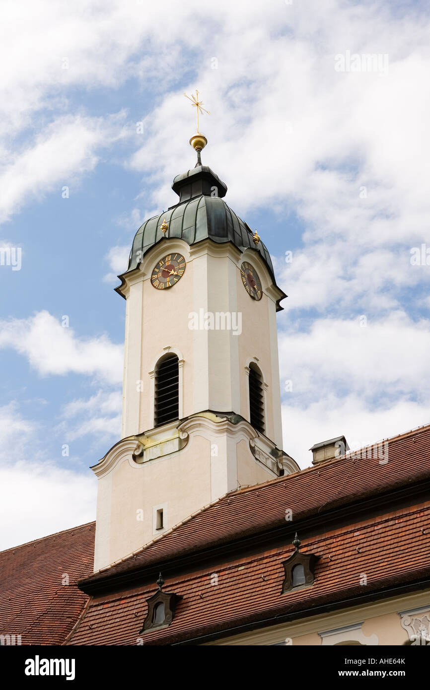 Un pellegrinaggio alla Chiesa del Salvatore flagellato Wieskirche vicino a Füssen Germania Juli 2007 Foto Stock