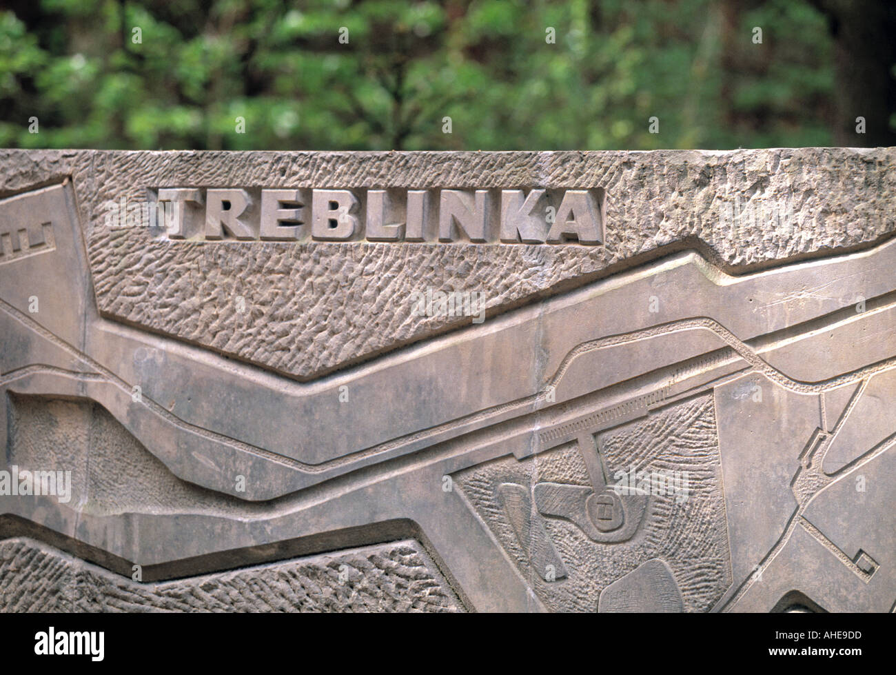 WW II campo di concentramento di Treblinka, Polonia Foto Stock
