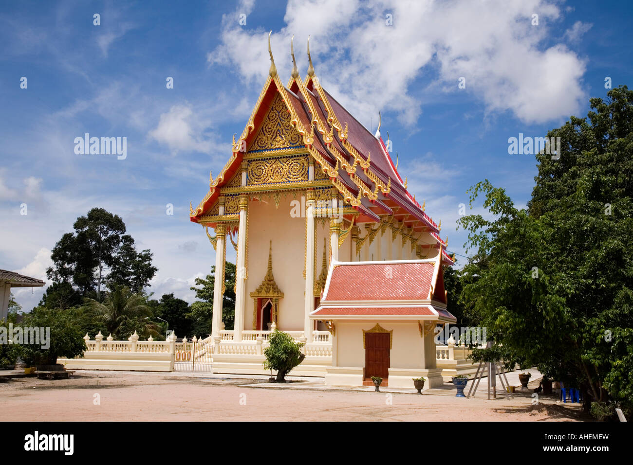 Wat Banchang il tempio e la scuola, Thailandia Foto Stock