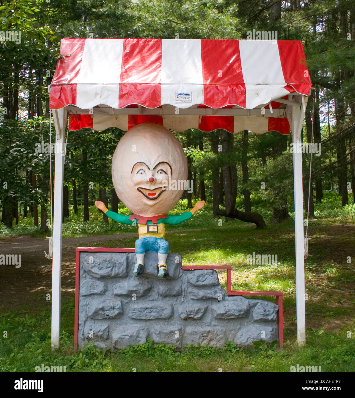 Humpty Dumpty a Santa terra USA a Putney Vermont Foto Stock