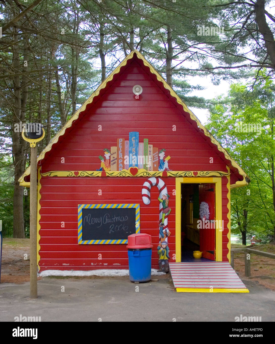 Little Red Schoolhouse a Santa terra USA a Putney Vermont Foto Stock