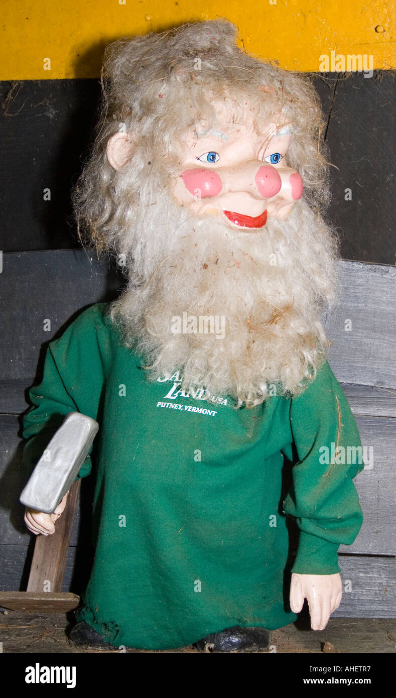 Elf a Babbo Natale terra USA a Putney Vermont Foto Stock