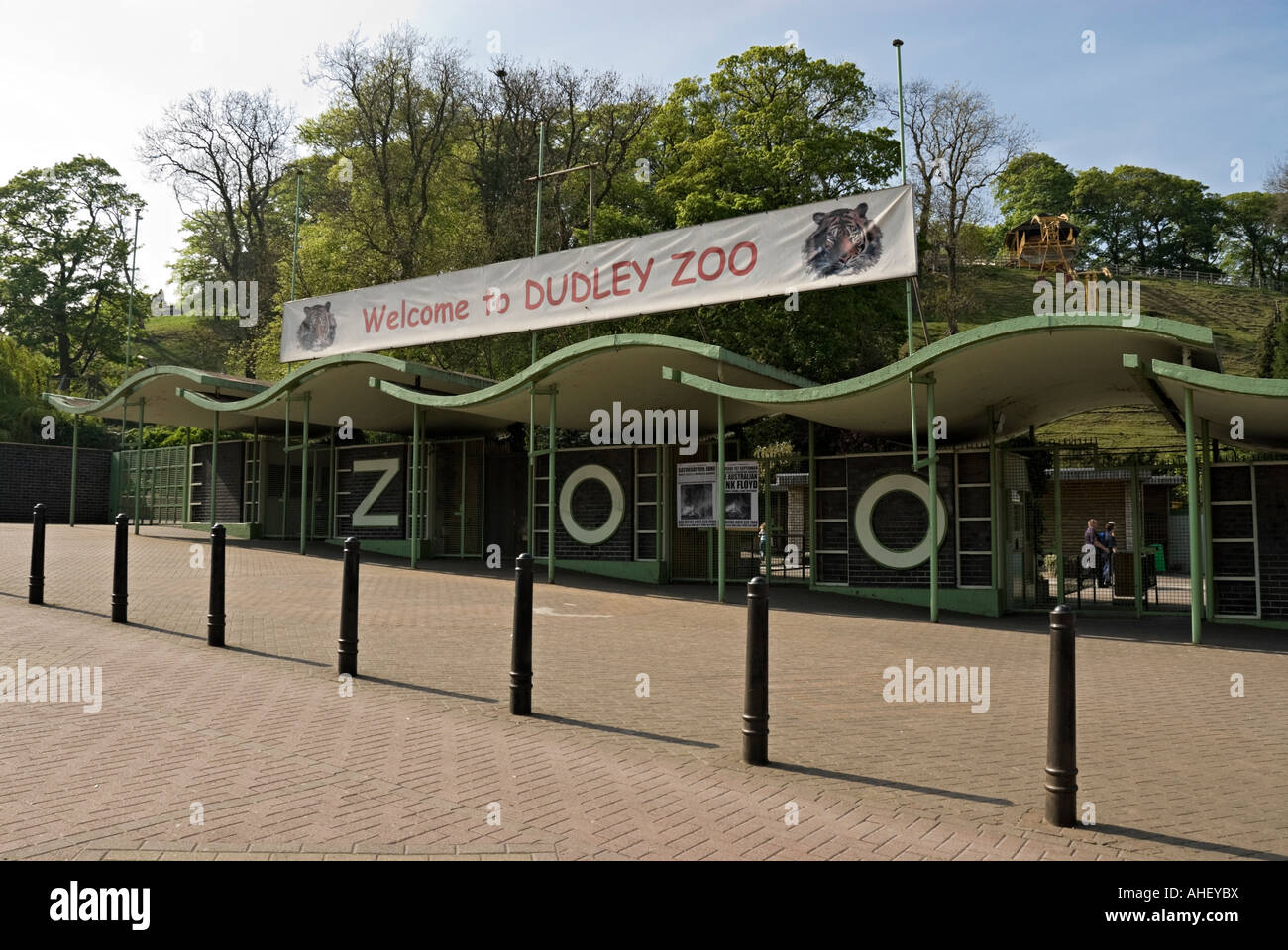 Ingresso a Dudley Zoo Foto Stock
