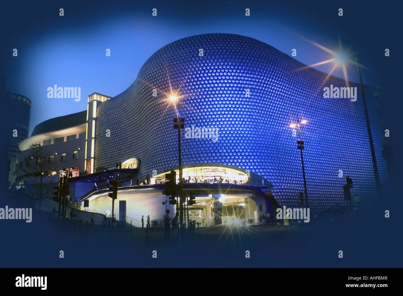 Sera colpo di Selfridges superstore nel centro Shopping Bull Ring, Digbeth, Birmingham City Centre Foto Stock