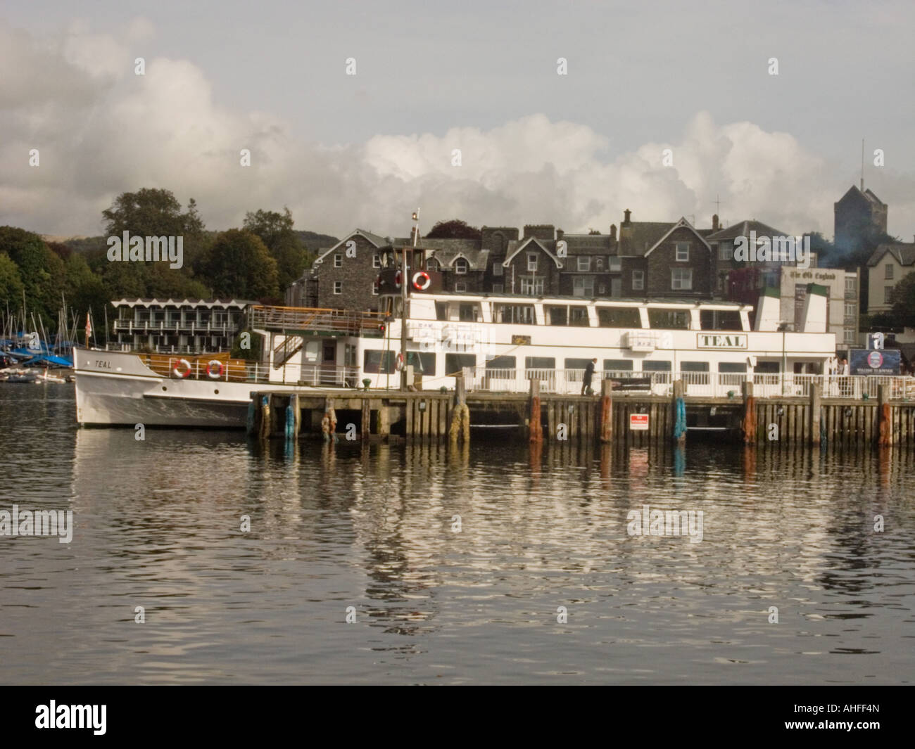 Lago di Windermere, Bowness-on-Windermere. Foto Stock