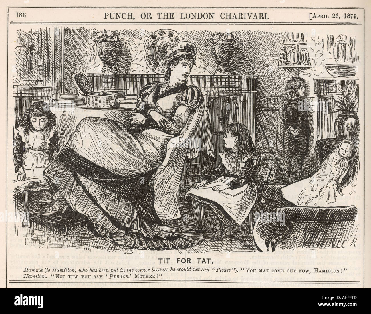 Naughty Boy in angolo Foto Stock