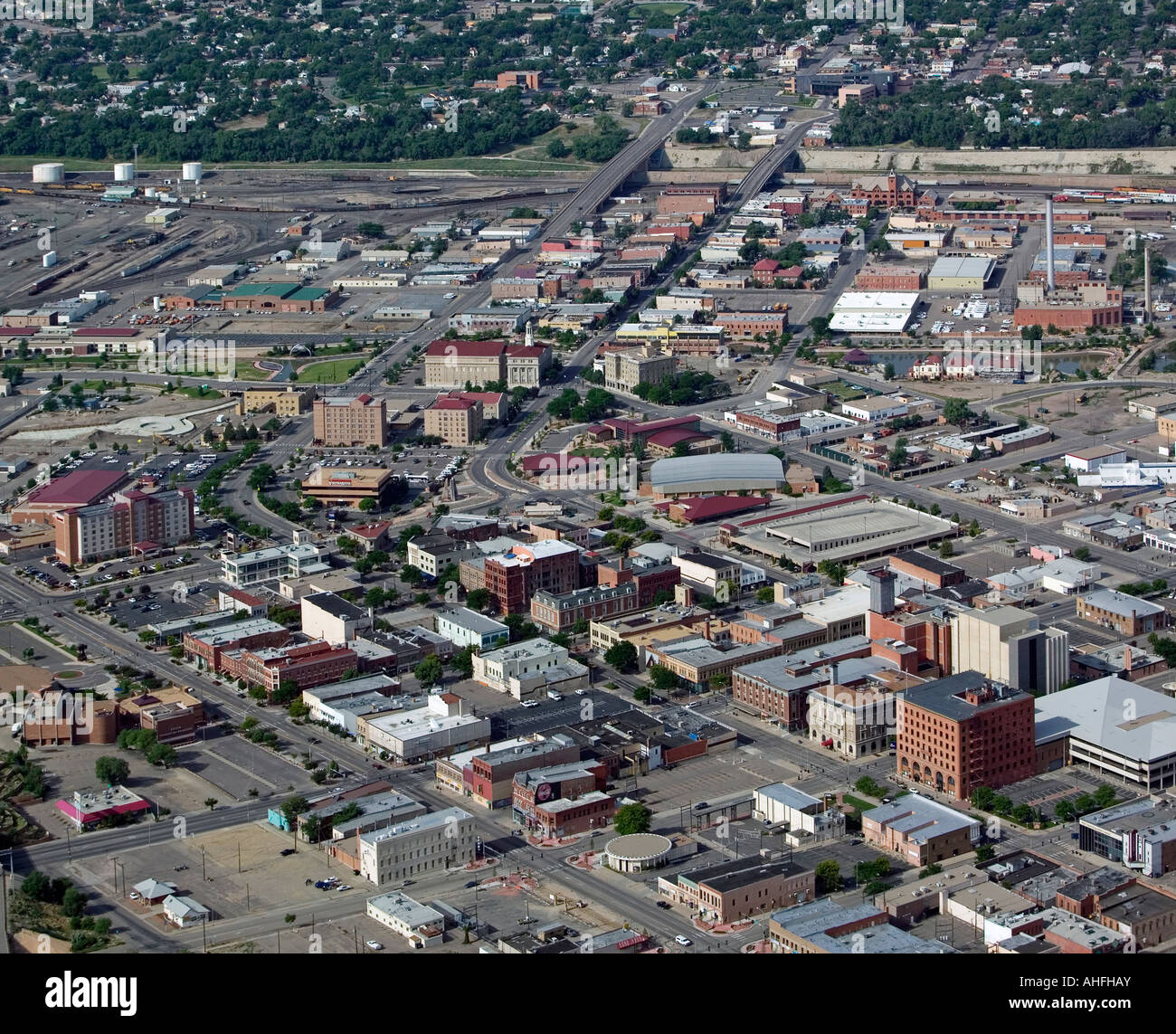 Vista aerea sopra Pueblo Colorado Foto Stock