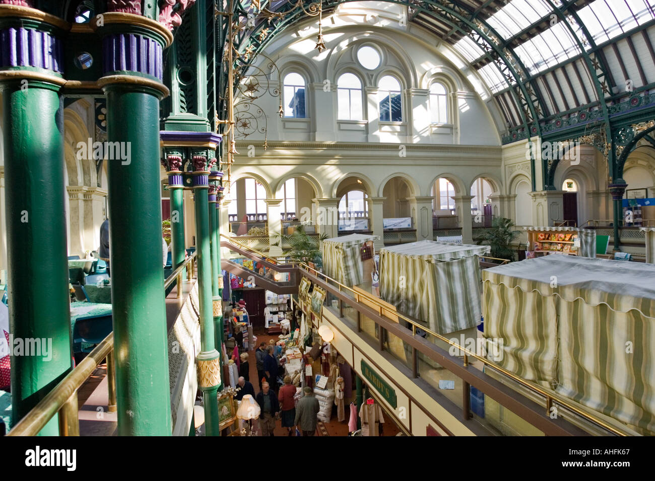 Interno del Corn Exchange building a Doncaster nello Yorkshire meridionale Inghilterra REGNO UNITO Foto Stock