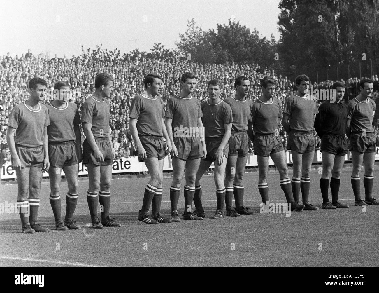 Calcio, Bundesliga, 1967/1968, Borussia Moenchengladbach contro 1. FC