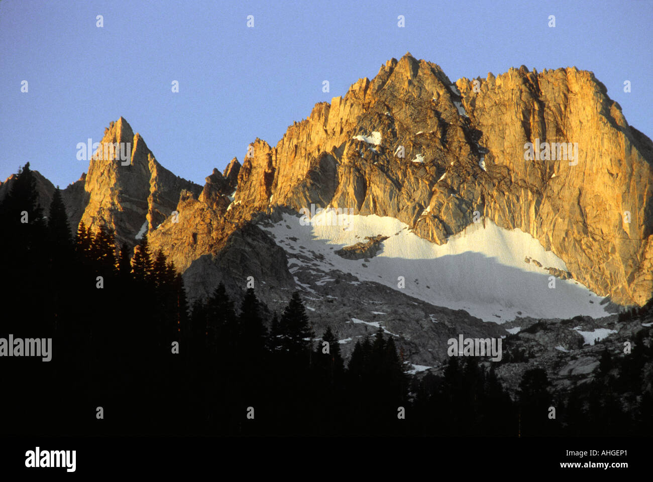 Montagne a dente di sega in California Sierras Foto Stock