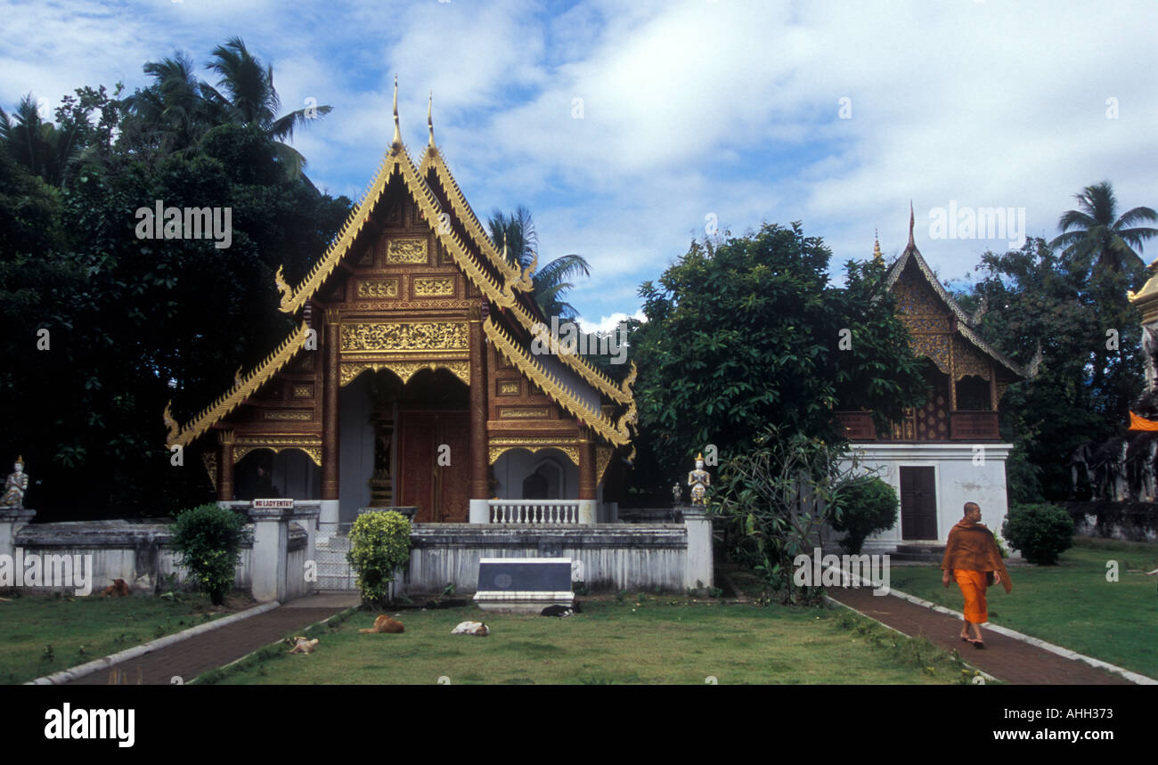 Thailandia Wat Chedi Luang,Chiang Mai Foto Stock