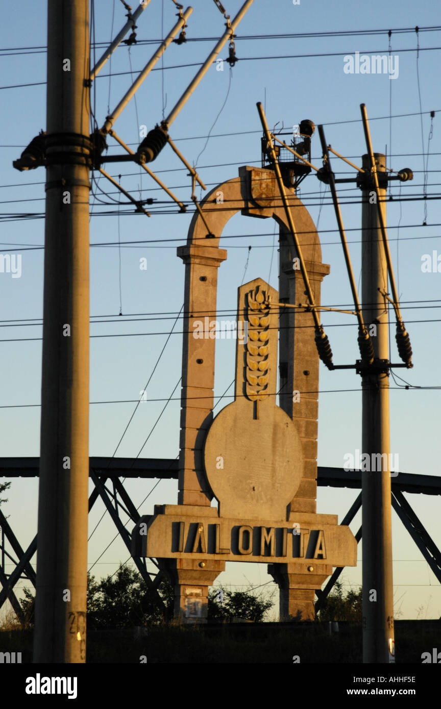 Segno di spike, linea aerea di contatto Foto Stock