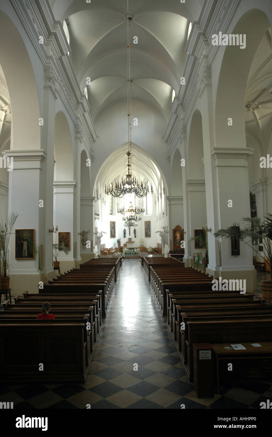 Fratelli Dominicana San Jacek ministro della Chiesa sulla Freta Street, Città Nuova di Varsavia, Polonia Foto Stock