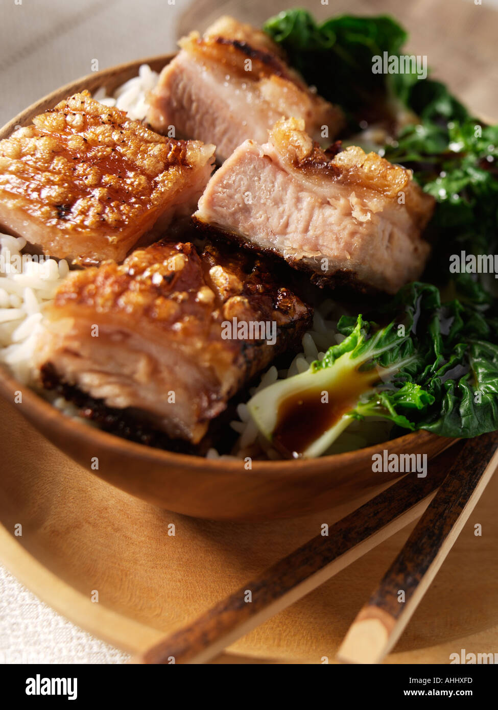 Croccante maiale cinese Foto Stock