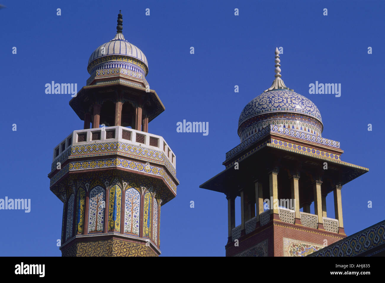 Il Pakistan Punjab Lahore Wazir Khan moschea Foto Stock