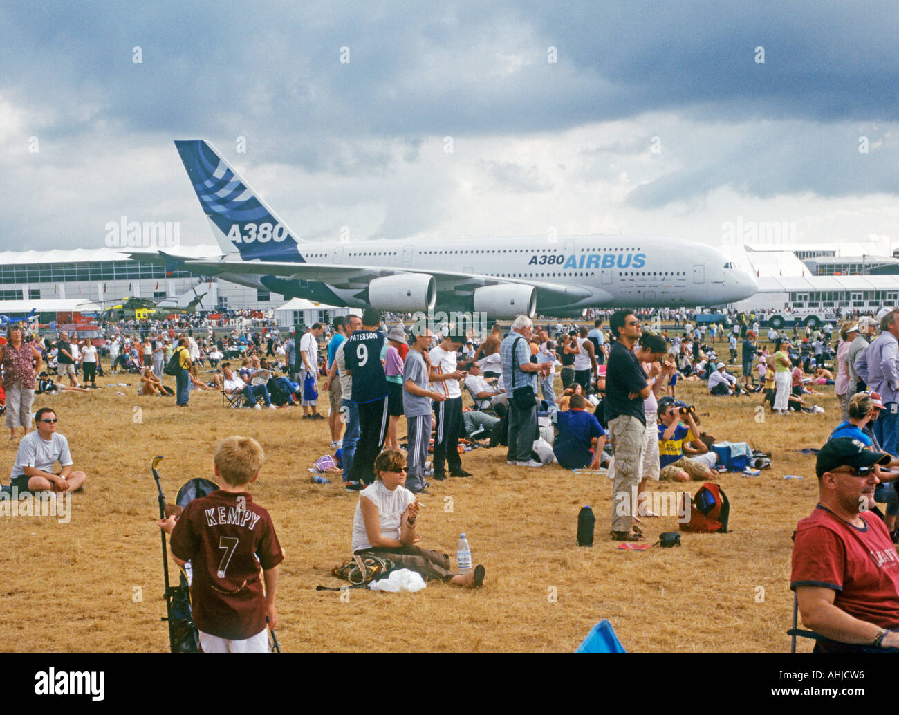 Airbus 380 al 2006 Airshow di Farnborough. Foto Stock