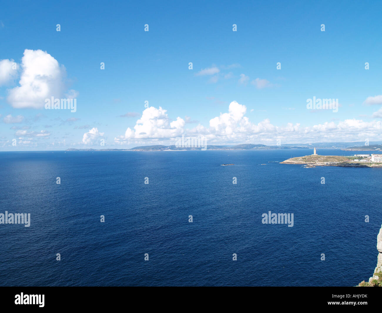 Vista della Hercules"torre in La Coruña Foto Stock