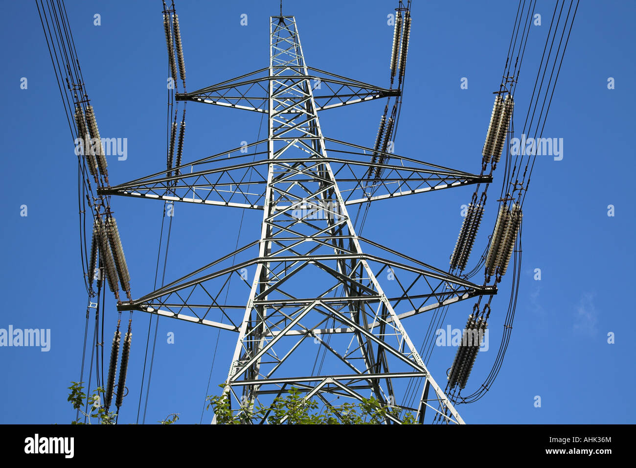 Linee elettriche. Foto Stock