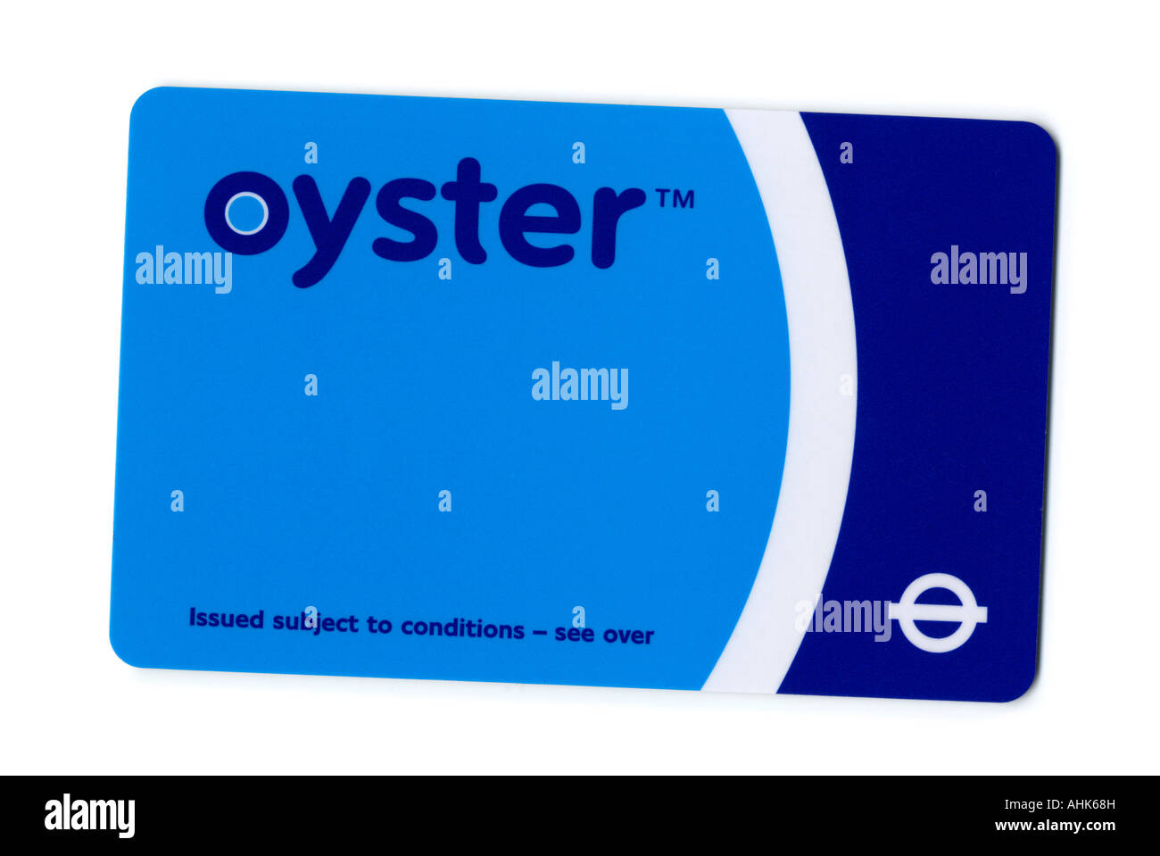 Oyster Card per utilizzare i mezzi di trasporto pubblico di Londra, Gran Bretagna. Foto Stock
