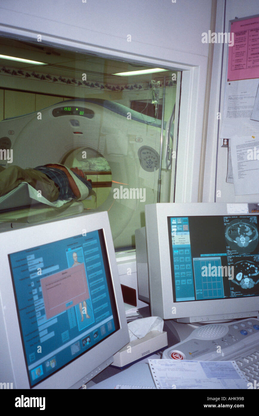 Gatto di scansione o di scansione TC Foto Stock