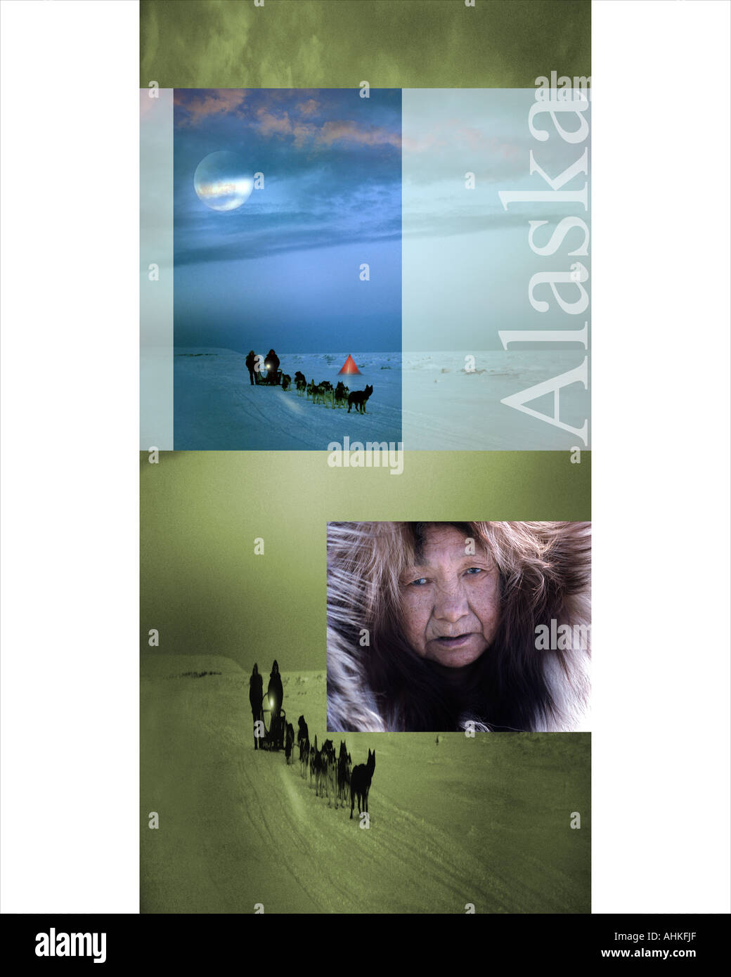 Concetto di viaggio: USA - Alaska Foto Stock