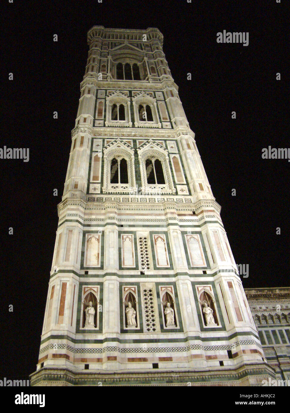 Firenze Duomo torre campanaria Italia Foto Stock