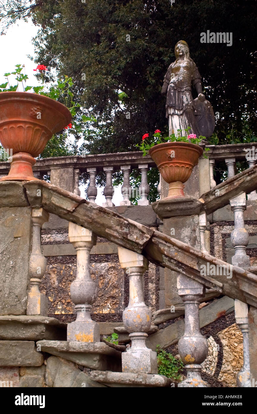 Villa Torrigiani Lucca parco giardino Toscana Italia Foto Stock