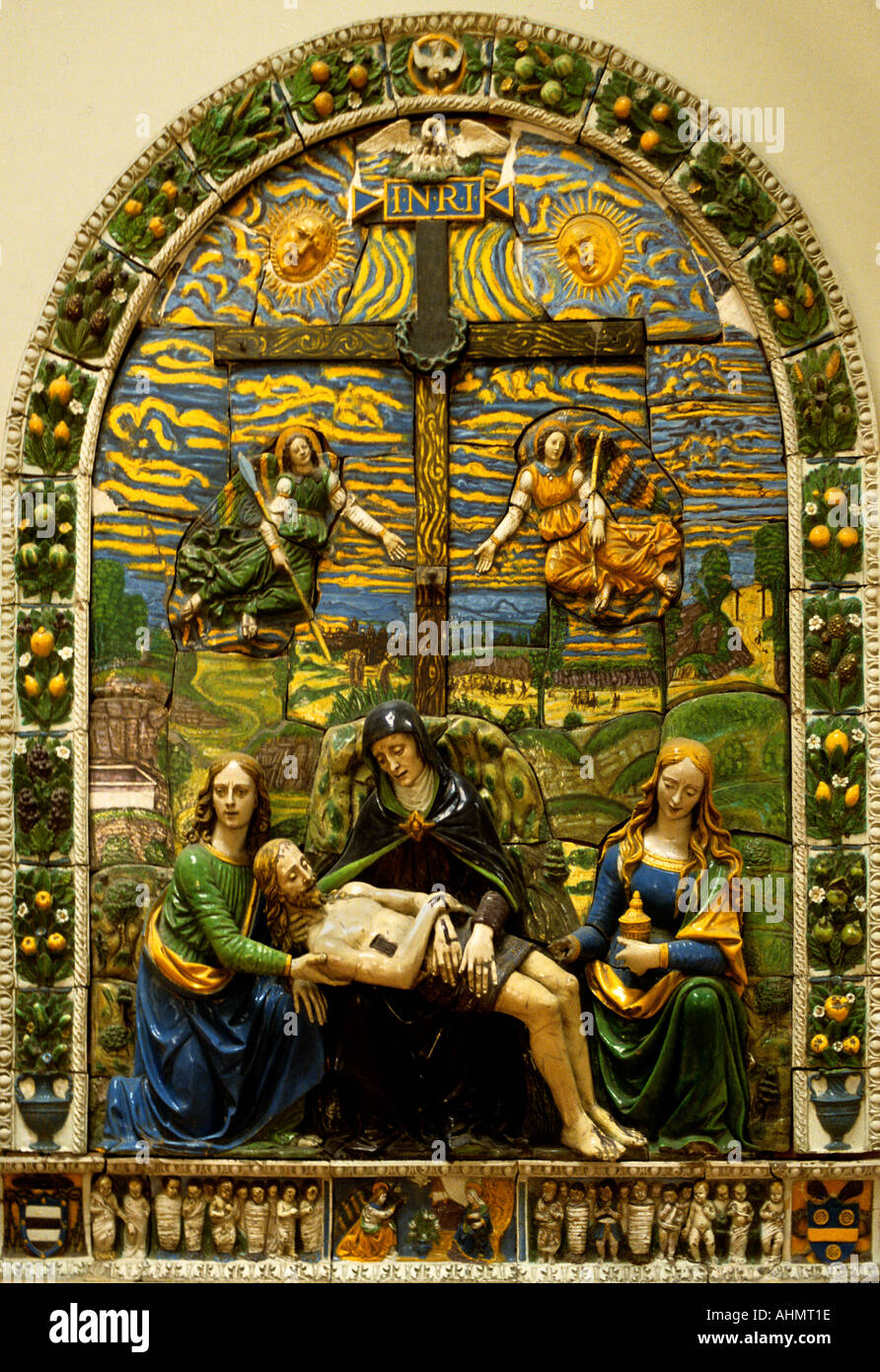 Gesù Cristo Firenze Giovanni della Robbia Ceramica Foto Stock