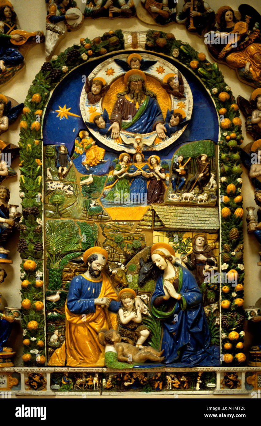 Gesù Cristo Firenze Giovanni della Robbia Ceramica Foto Stock