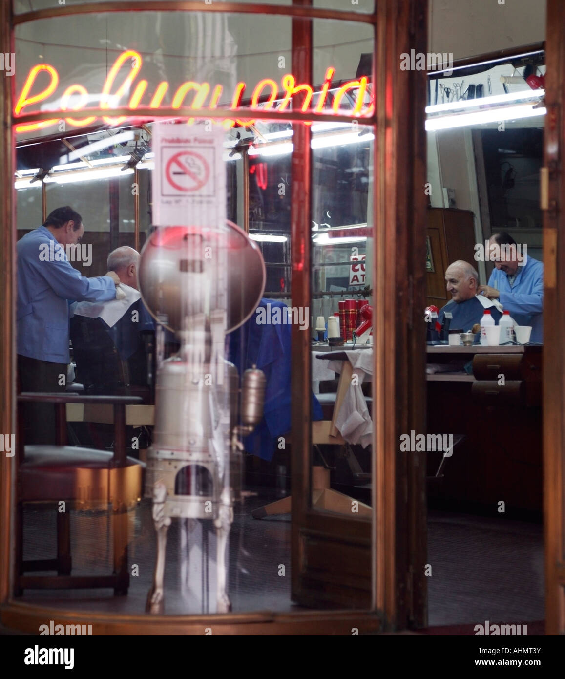 Antique un barbiere, Buenos Aires, Argentina Foto Stock