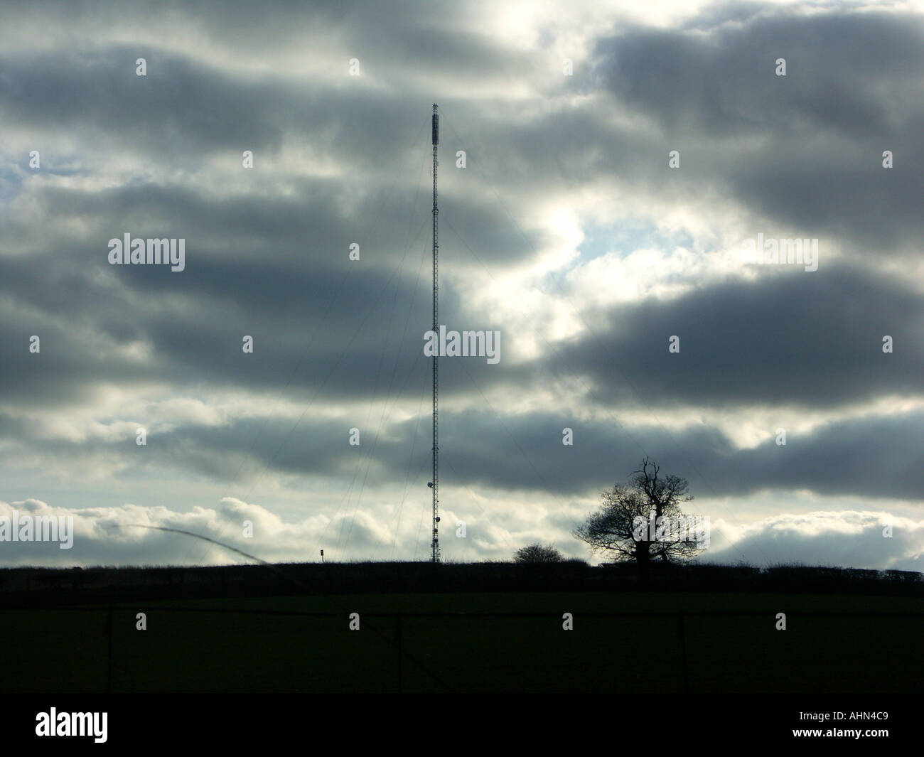 Trasmettitore televisivo a suggerimenti Foto Stock