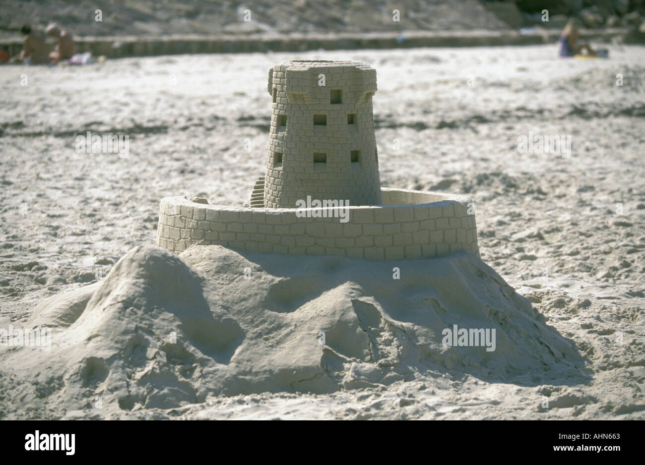 Castello di sabbia Foto Stock