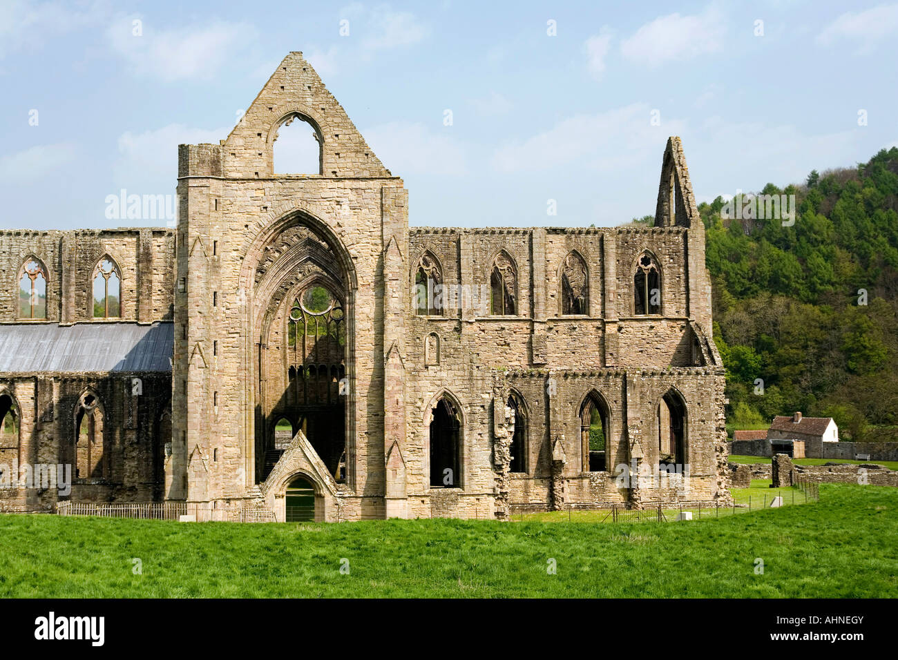 Regno Unito Galles Gwent Wye Valley Abbazia di Tintern Foto Stock