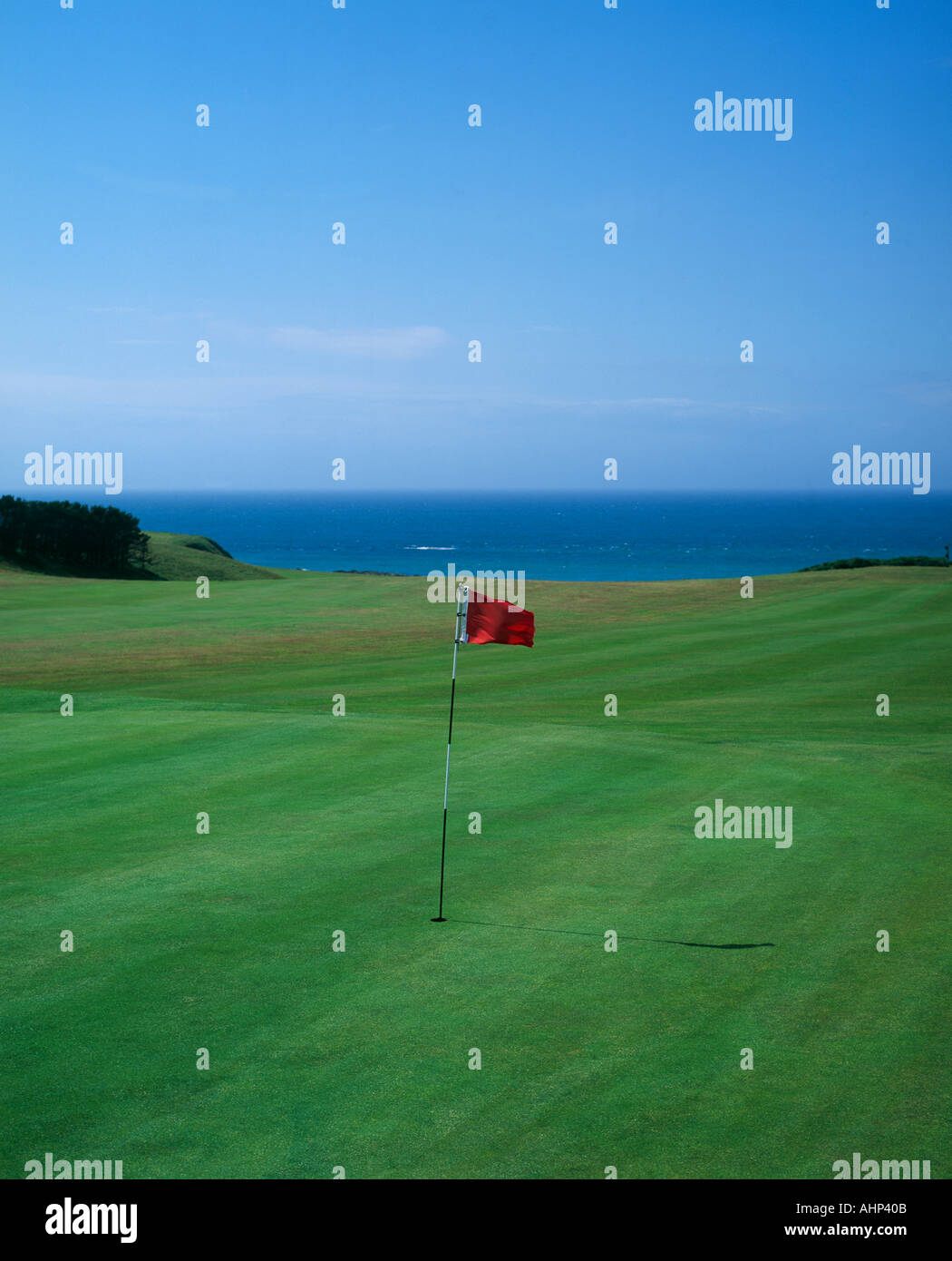 Campo da Golf Gywnedd Galles Foto Stock