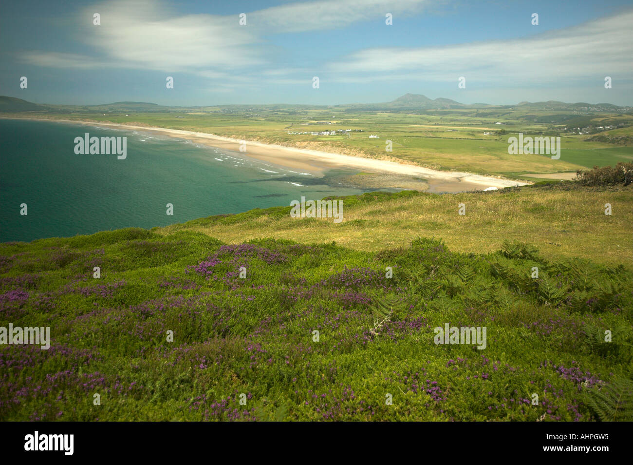 Porth Neigwl ( hells bocca ) dal Cilan Foto Stock