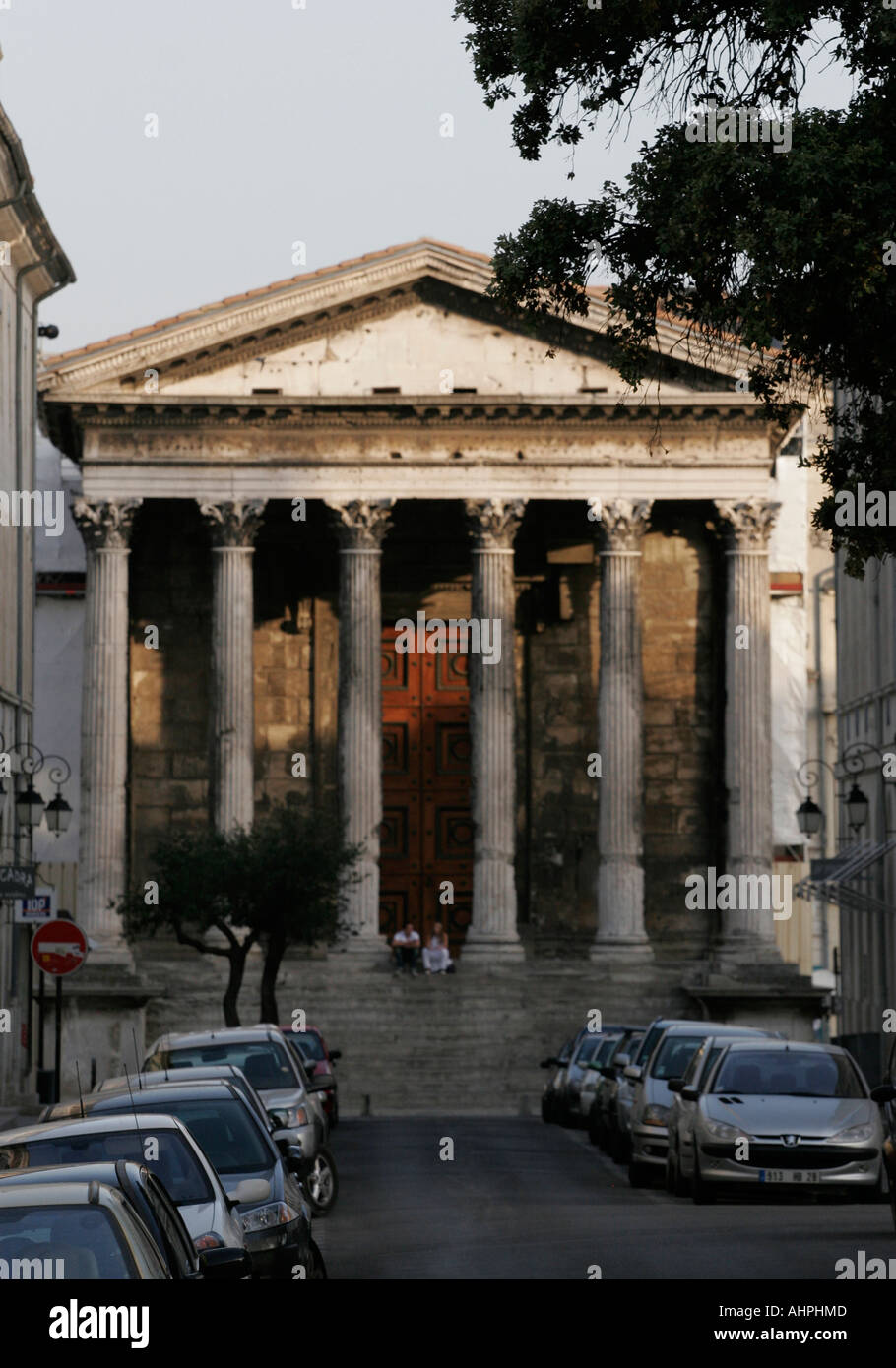 Maison Carree, Nimes, Francia Foto Stock