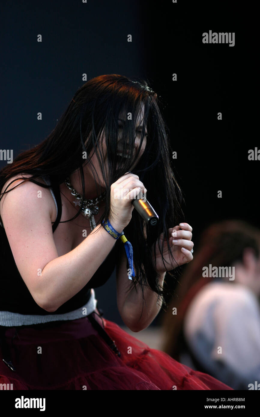 Amy Lee, cantante, Evanescence, American band alternative rock, da Little Rock, Arkansas, Amy Lee, voce, Foto Stock