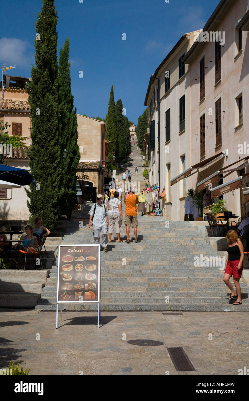 Pollenca / Pollença città vecchia Mallorca, Spagna Foto Stock