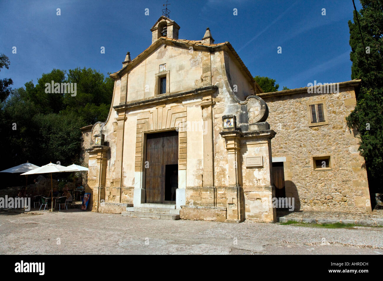 Pollenca Pollença città vecchia Calvario passi spagna Foto Stock