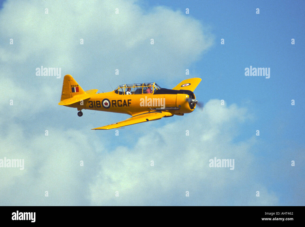 Classic WW II T-28 piano trainer sul display al classico spettacolo aereo di Orlando in Florida Foto Stock
