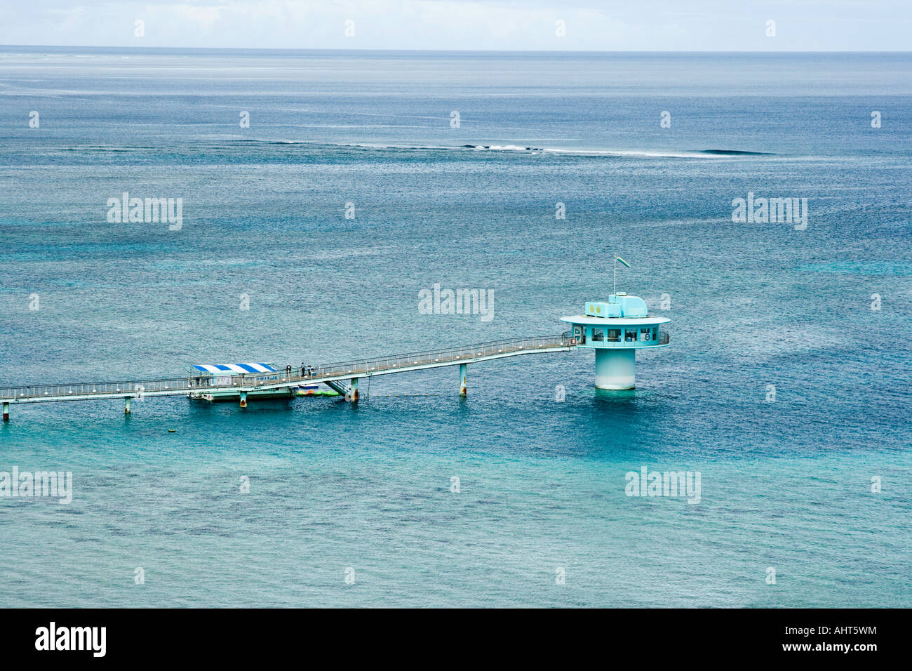 Fish Eye Parco osservatorio subacqueo Isola di Guam Foto Stock