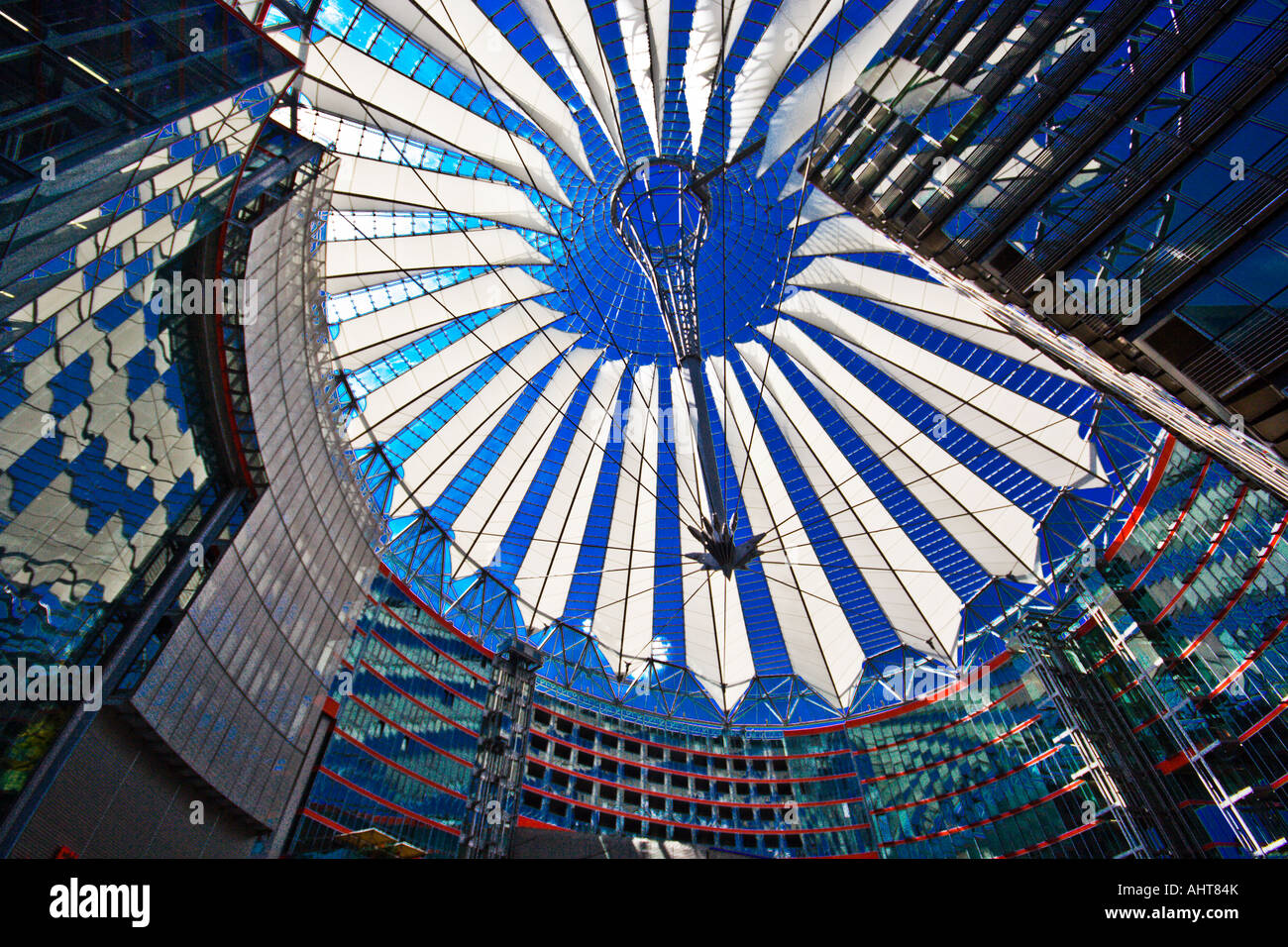 Il Sony Center, Potzdammer Platz, Berlin Foto Stock