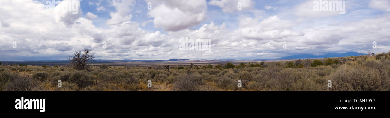 Panorama attraverso il nuovo deserto del Messico Foto Stock