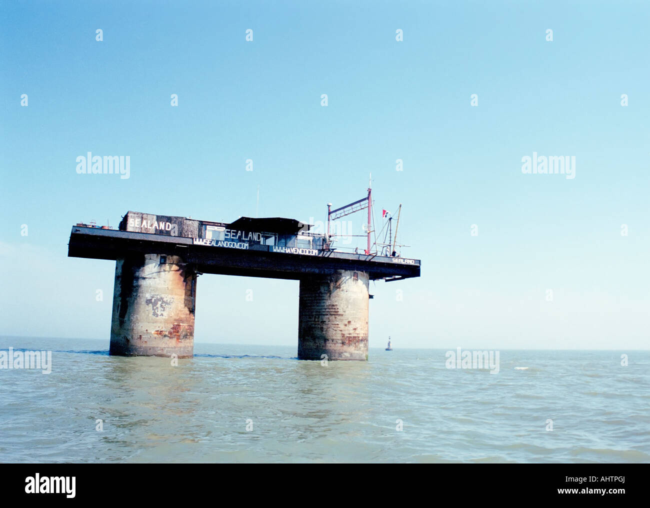 Il Principato di Sealand, una micronation dodici miglia nautiche dalla costa britannica. Foto Stock
