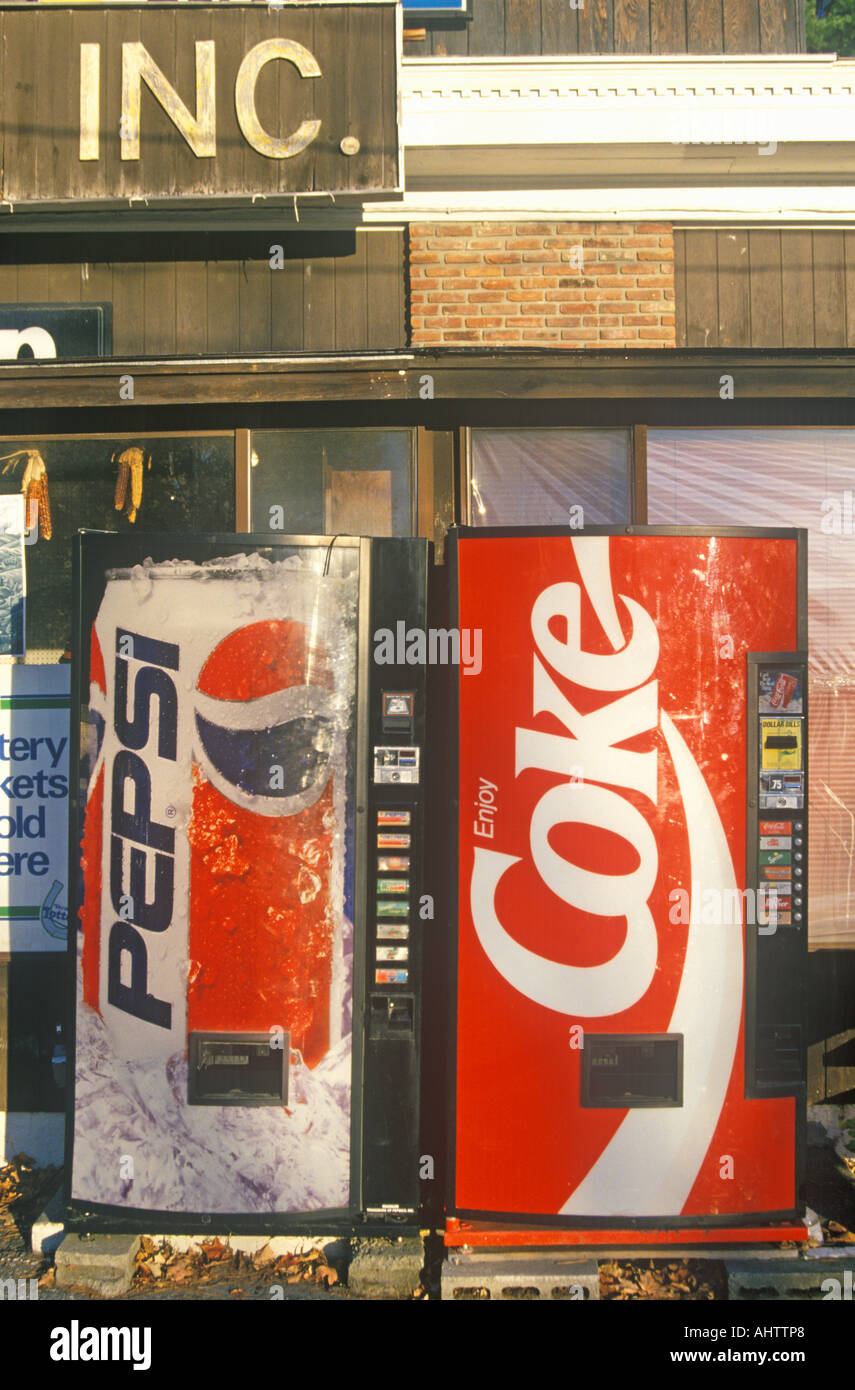 Bibita distributori automatici Manchester VT Foto Stock